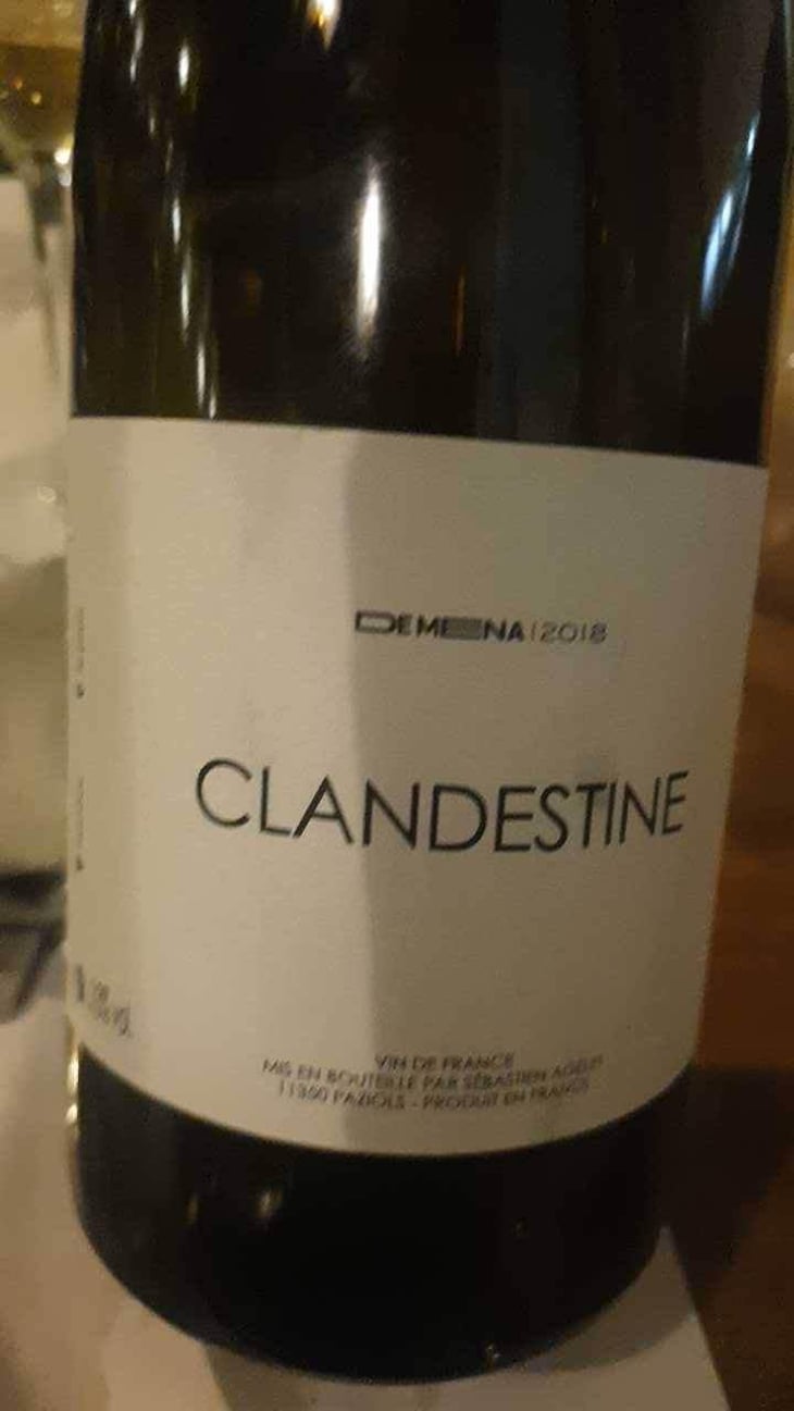 Clandestine (blanc) - Domaine de Mena - Sébastien Agelet 