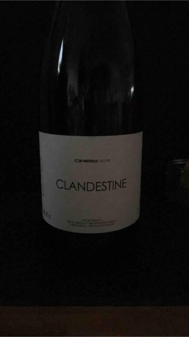 Clandestine (rouge) - Domaine de Mena - Sébastien Agelet 