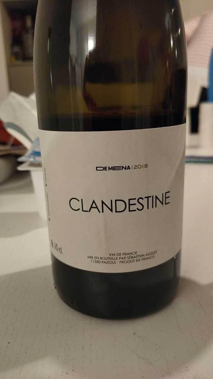 Clandestine (rouge) - Domaine de Mena - Sébastien Agelet 