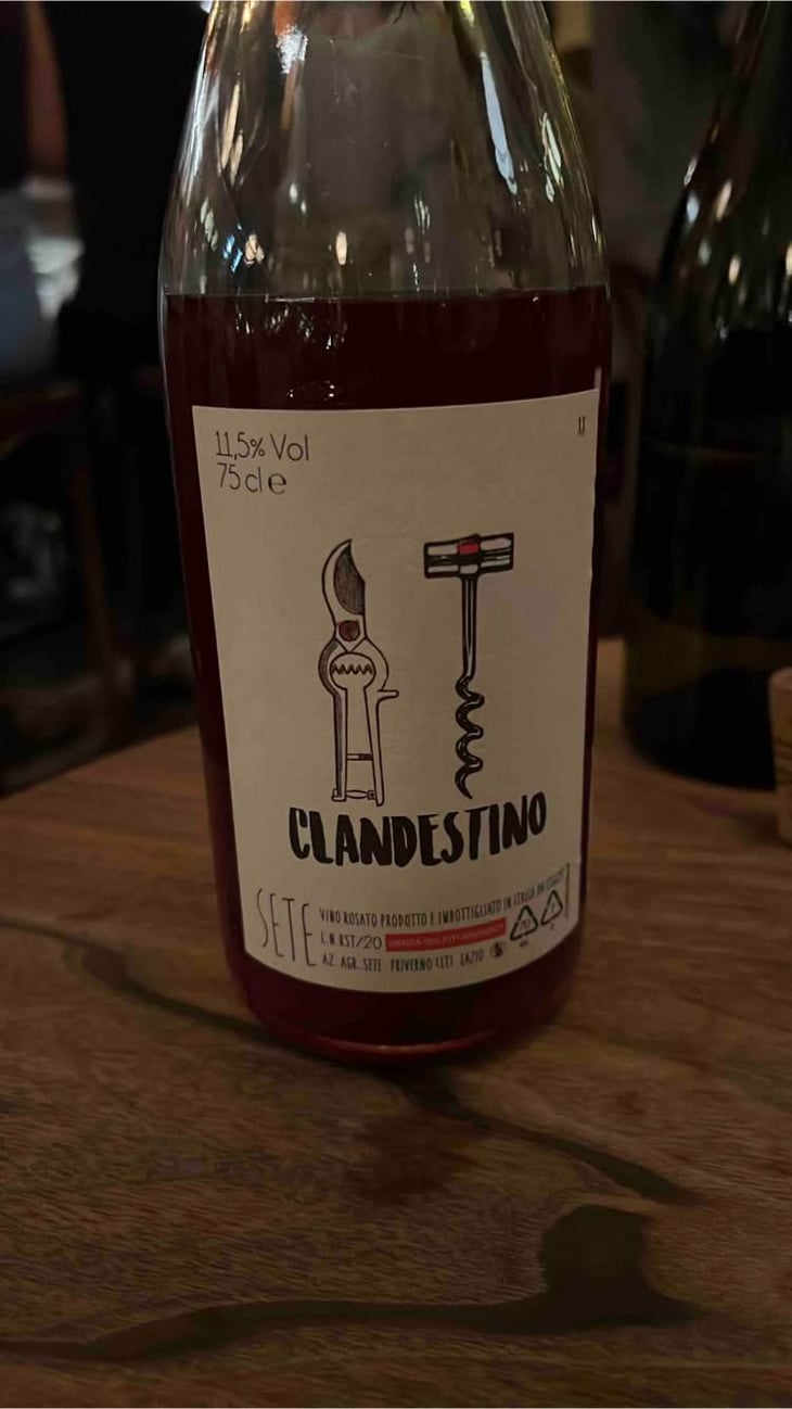 Clandestino Rosso - Sete - Vini Naturali - Emiliano Giorgi, Arcangelo Galuppi, Martina D’Alessio 