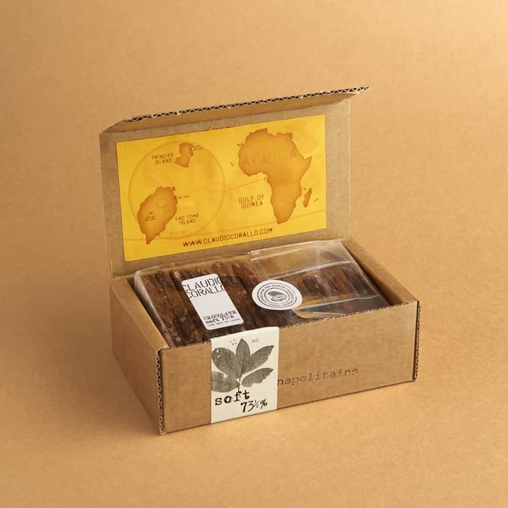 Claudio Corallo 73.5% Soft With Cocoa Nibs 160g - Flemming´s - 546426