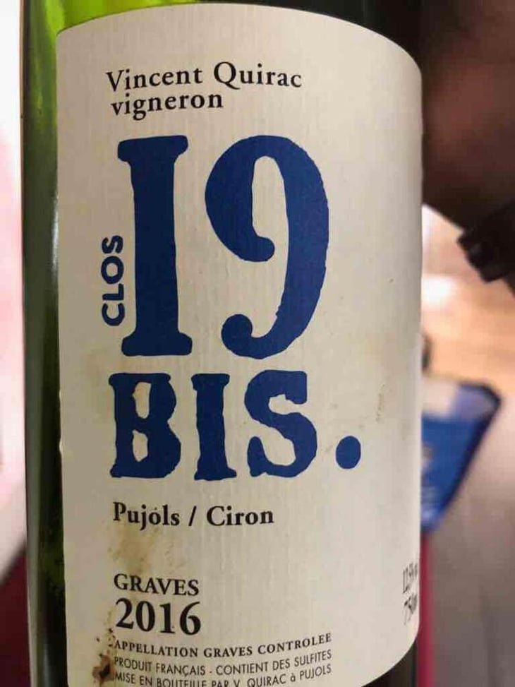 Clos 19 bis - Clos 19 Bis - Vincent Quirac -2018
