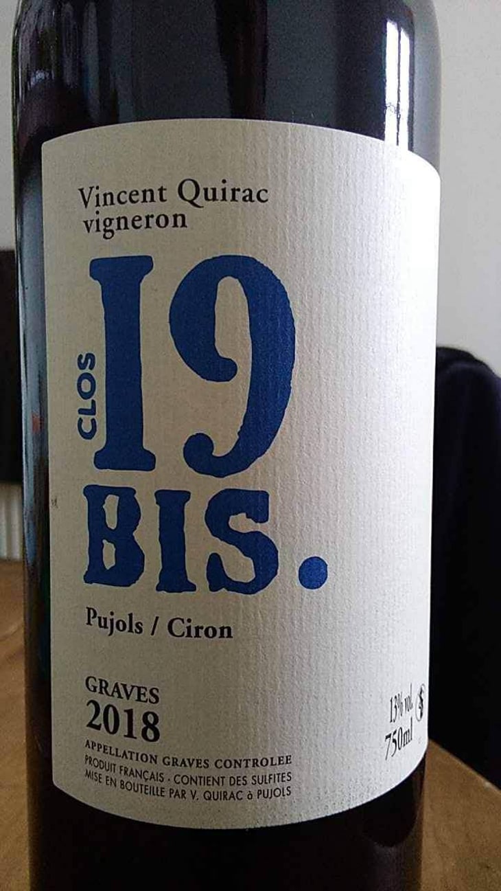 Clos 19 bis - Clos 19 Bis - Vincent Quirac -2018
