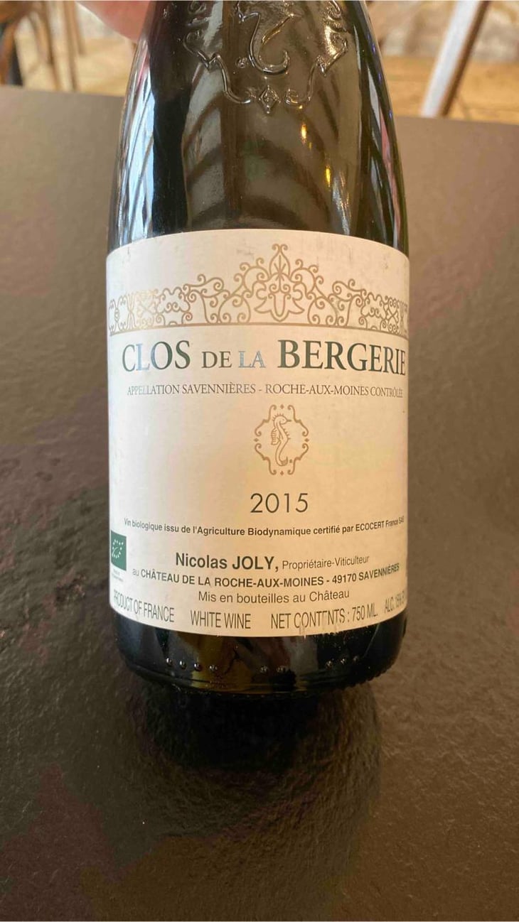 Clos de la Bergerie - Château de la Roche Aux Moines - Coulée de Serrant - Virginie & Nicolas Joly 