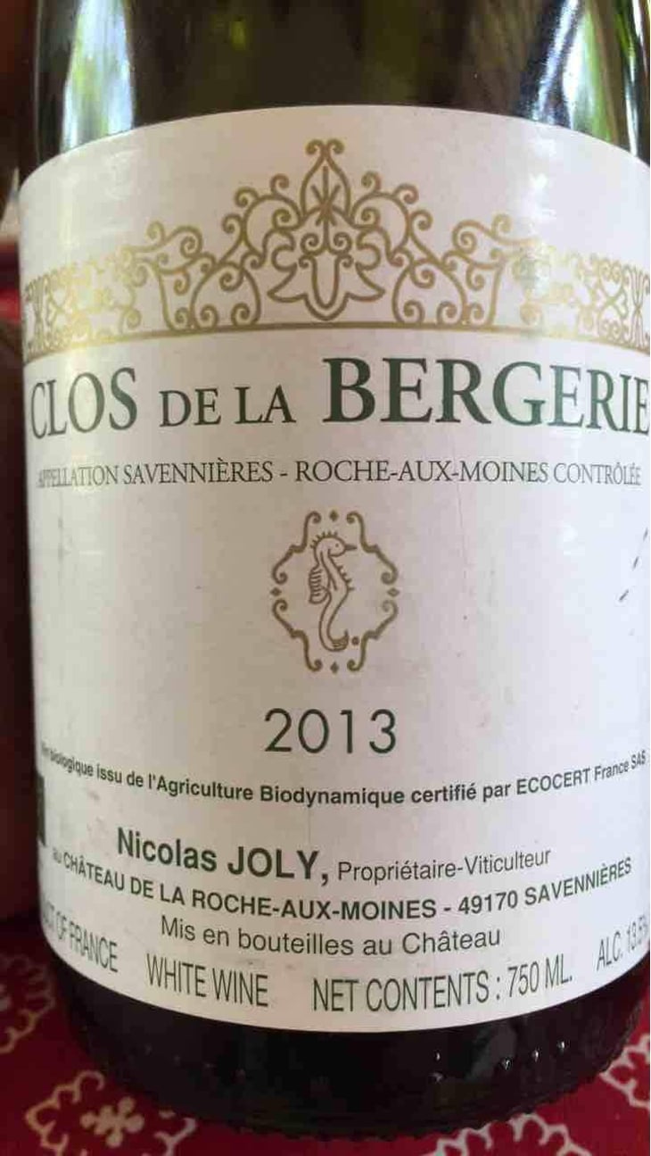Clos de la Bergerie - Château de la Roche Aux Moines - Coulée de Serrant - Virginie & Nicolas Joly 