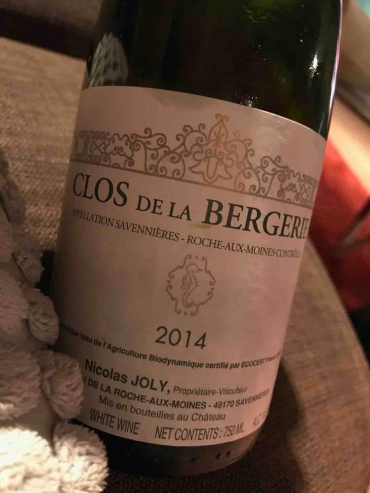 Clos de la Bergerie - Château de la Roche Aux Moines - Coulée de Serrant - Virginie & Nicolas Joly 