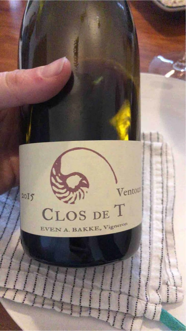 Clos De T Rouge - Clos de T. / Clos de Trias - Even A. Bakke 
