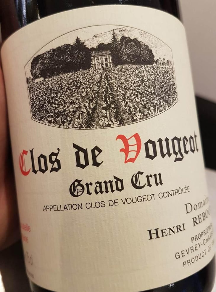 Clos de Vougeot Grand Cru - Henri Rebourseau - Bénigne de Surrel -2018