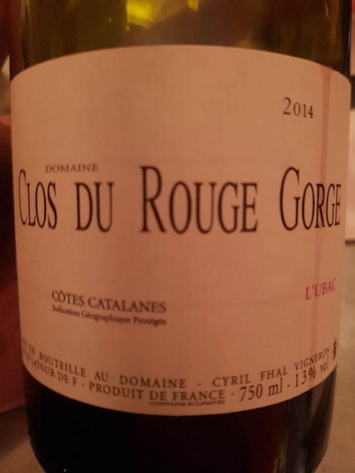 Clos du Rouge Gorge Rouge - Clos du Rouge Gorge - Cyril Fhal 