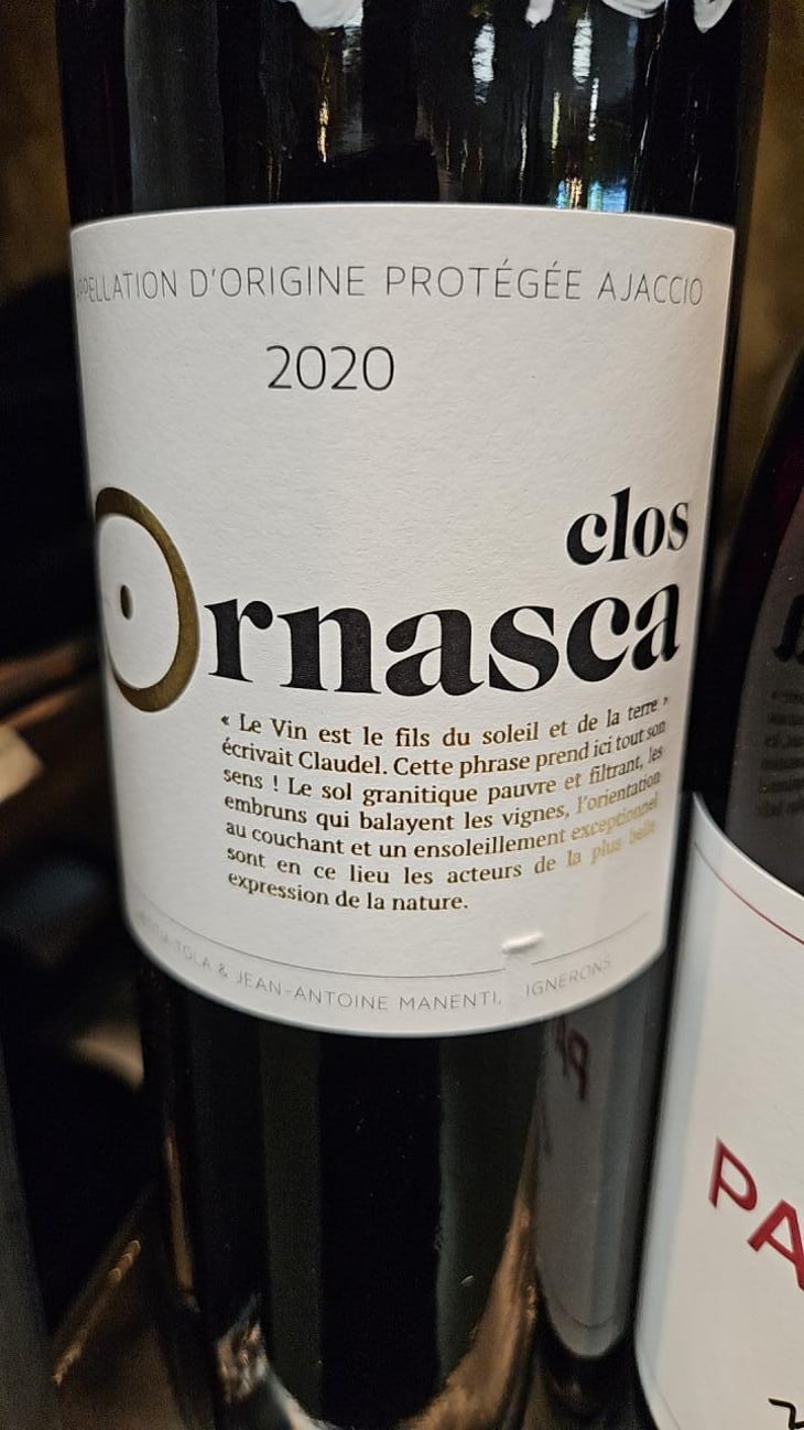 Clos Ornasca - Clos Ornasca - Laetitia Tola & Jean-Antoine Manenti -2020