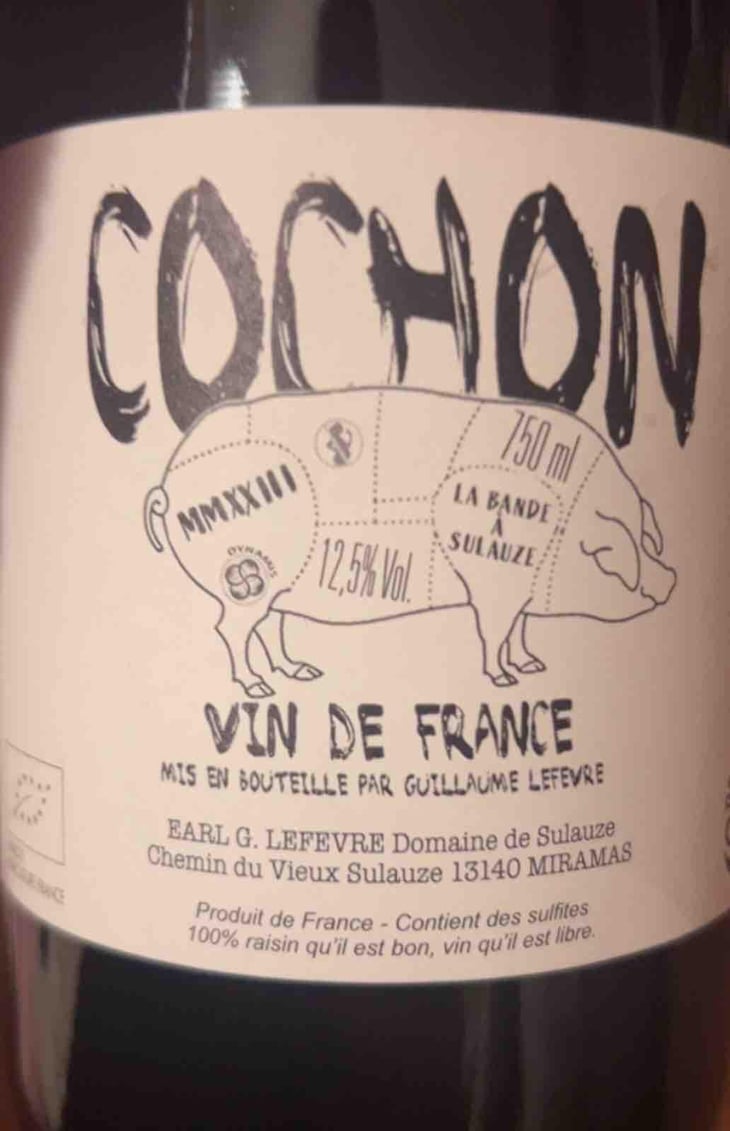 Cochon - Domaine de Sulauze - Karina & Guillaume Lefèvre 