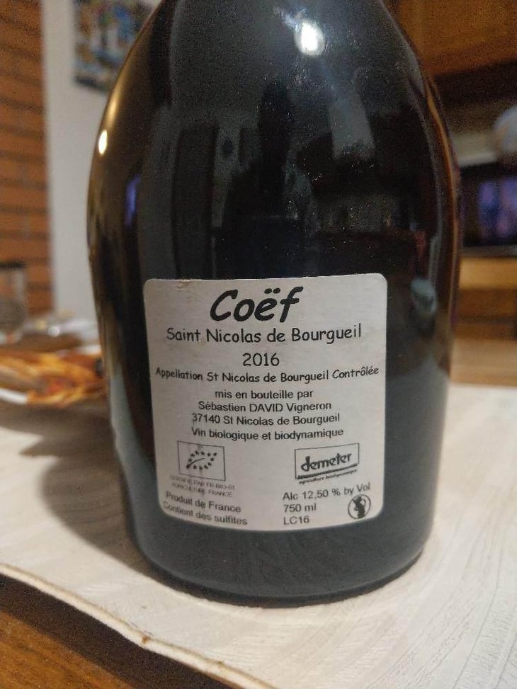 Coëf - Domaine Sébastien David - Sébastien David 