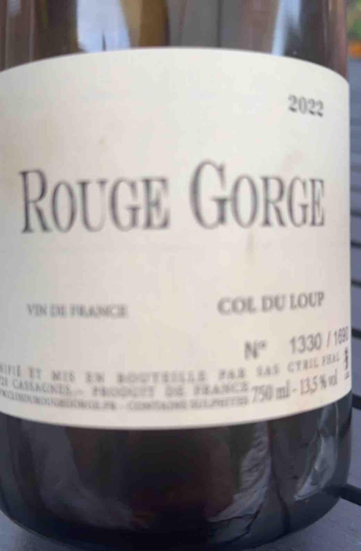 Col du loup - Clos du Rouge Gorge - Cyril Fhal -2019