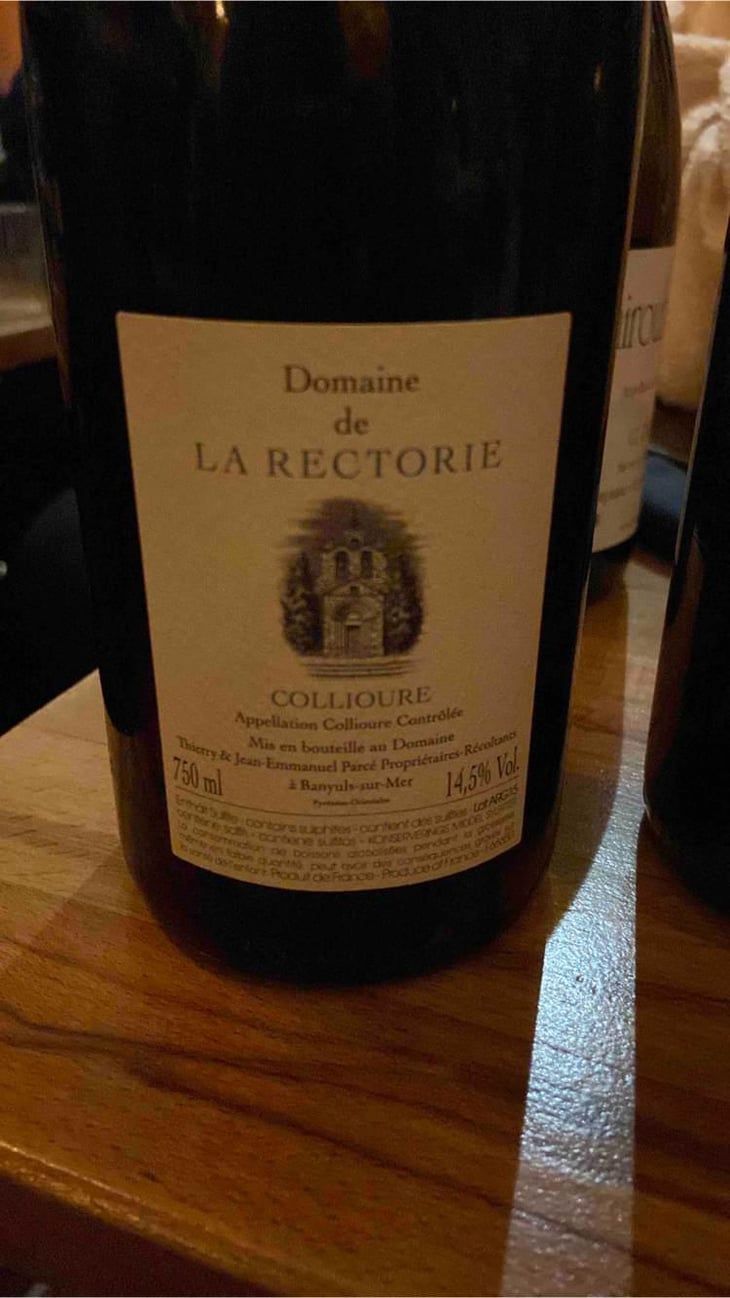 Collioure - Domaine de La Rectorie - Terry & Jean Emmanuel Parcé -2015