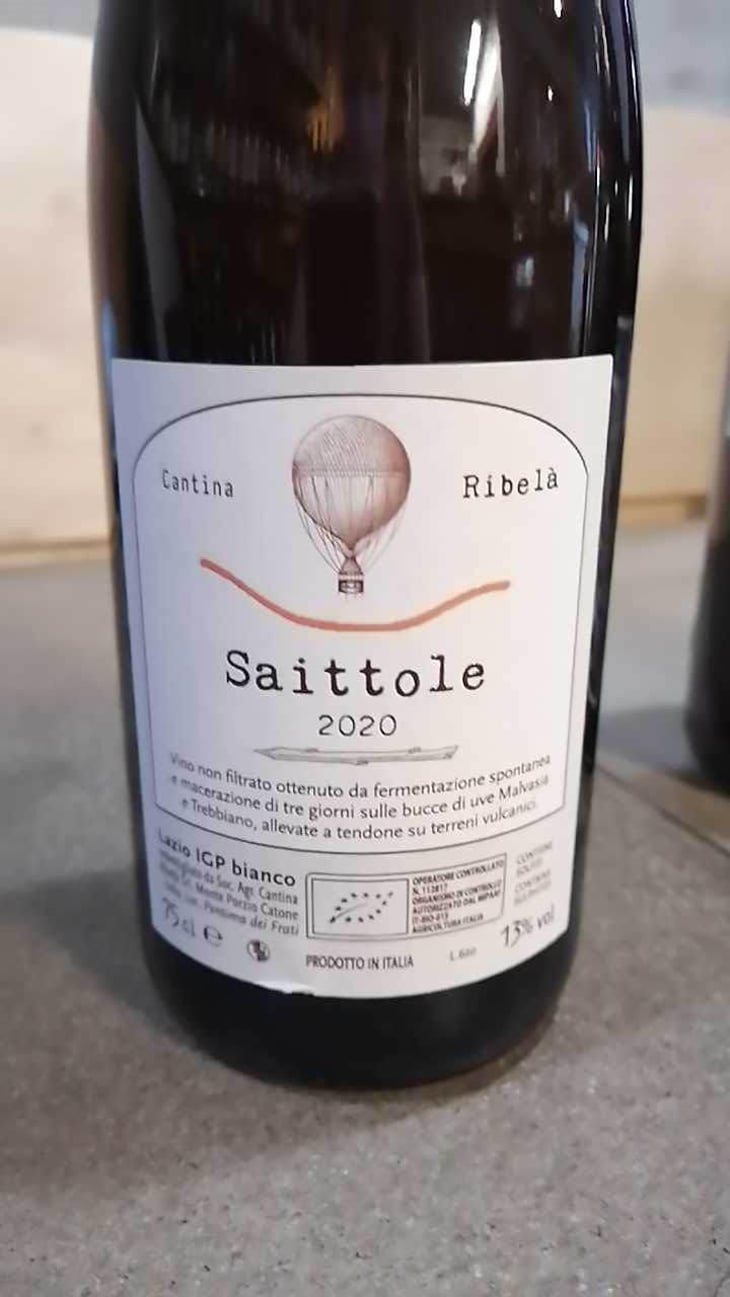 Saittole - Cantina Ribelà - Chiara Bianchi & Daniele Presutti 