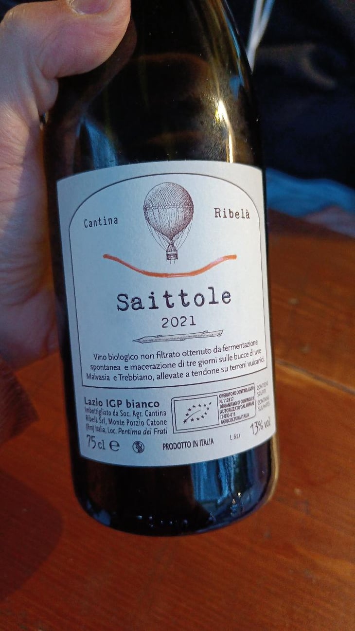 Saittole - Cantina Ribelà - Chiara Bianchi & Daniele Presutti 