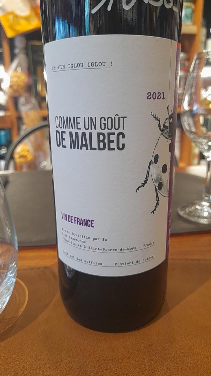 Comme un gout de Malbec - Cazebonne - Jean-Baptiste Duquesne -2021