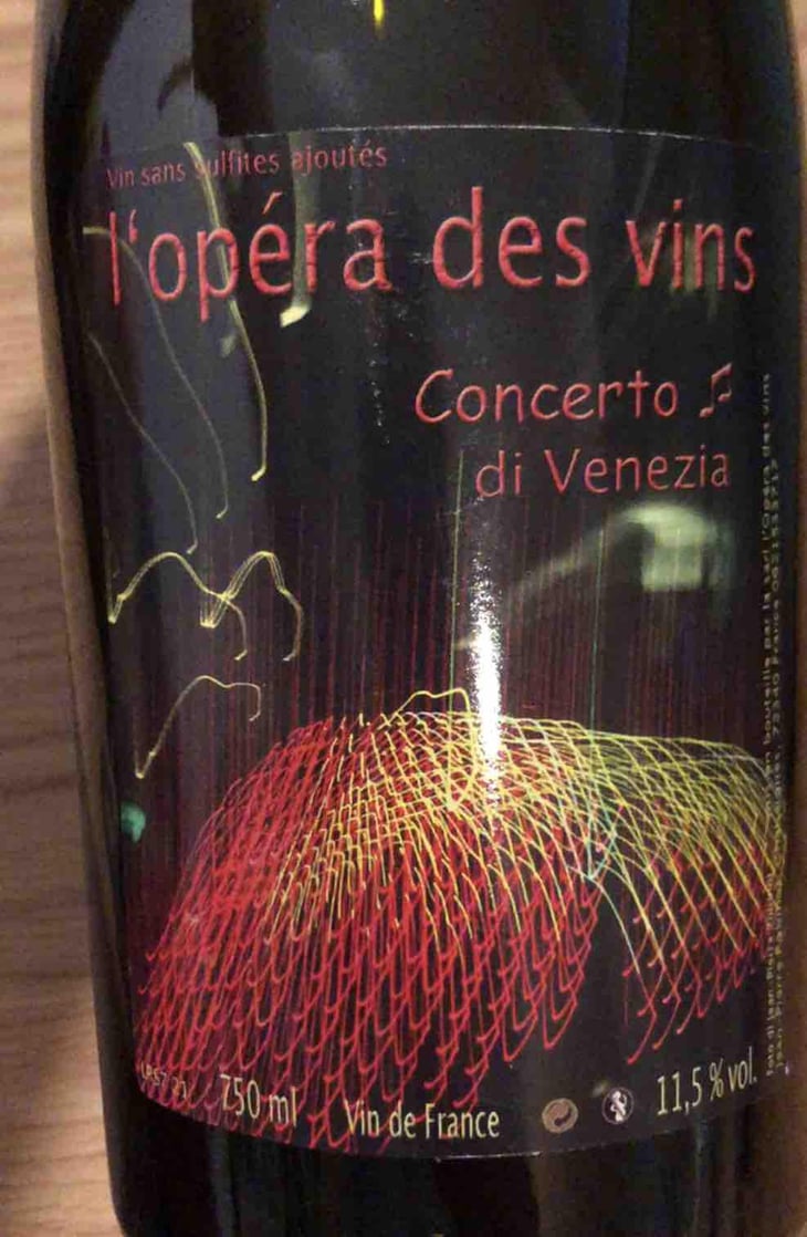 Concerto Di Venezia - Les Vignes de l'Angevin - Jean-Pierre Robinot -2019