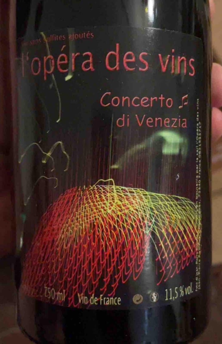 Concerto Di Venezia - Les Vignes de l'Angevin - Jean-Pierre Robinot -2019