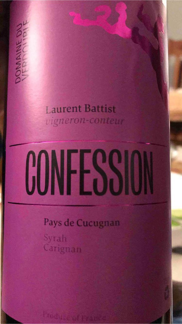 Confession - Domaine du Verdouble - Laurent Battist (CLOSED) 