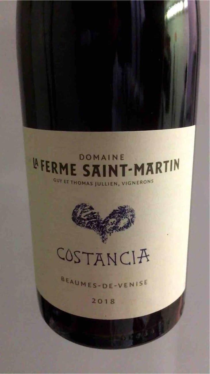 Costancia - La Ferme Saint-Martin - Les Vins de Thomas - Sophie & Thomas Jullien 