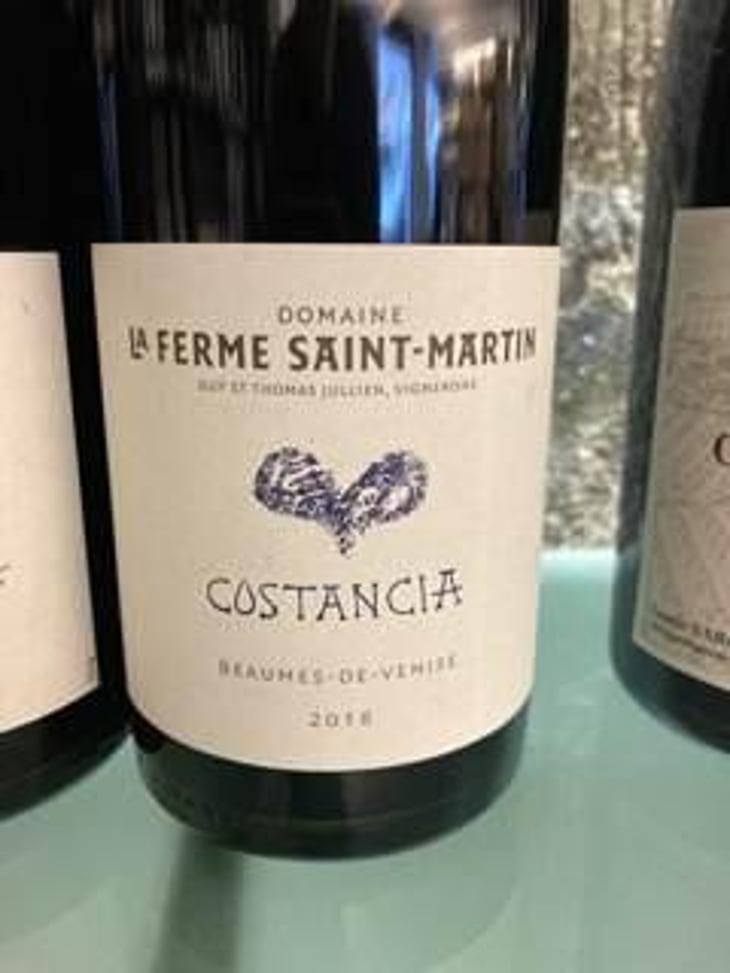 Costancia - La Ferme Saint-Martin - Les Vins de Thomas - Sophie & Thomas Jullien 