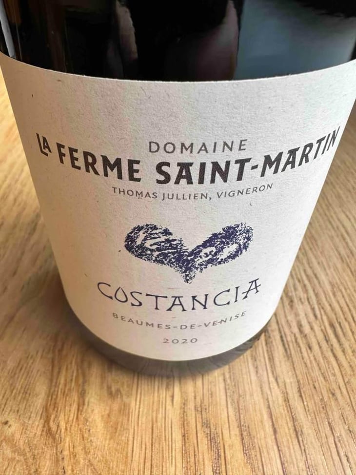Costancia - La Ferme Saint-Martin - Les Vins de Thomas - Sophie & Thomas Jullien 