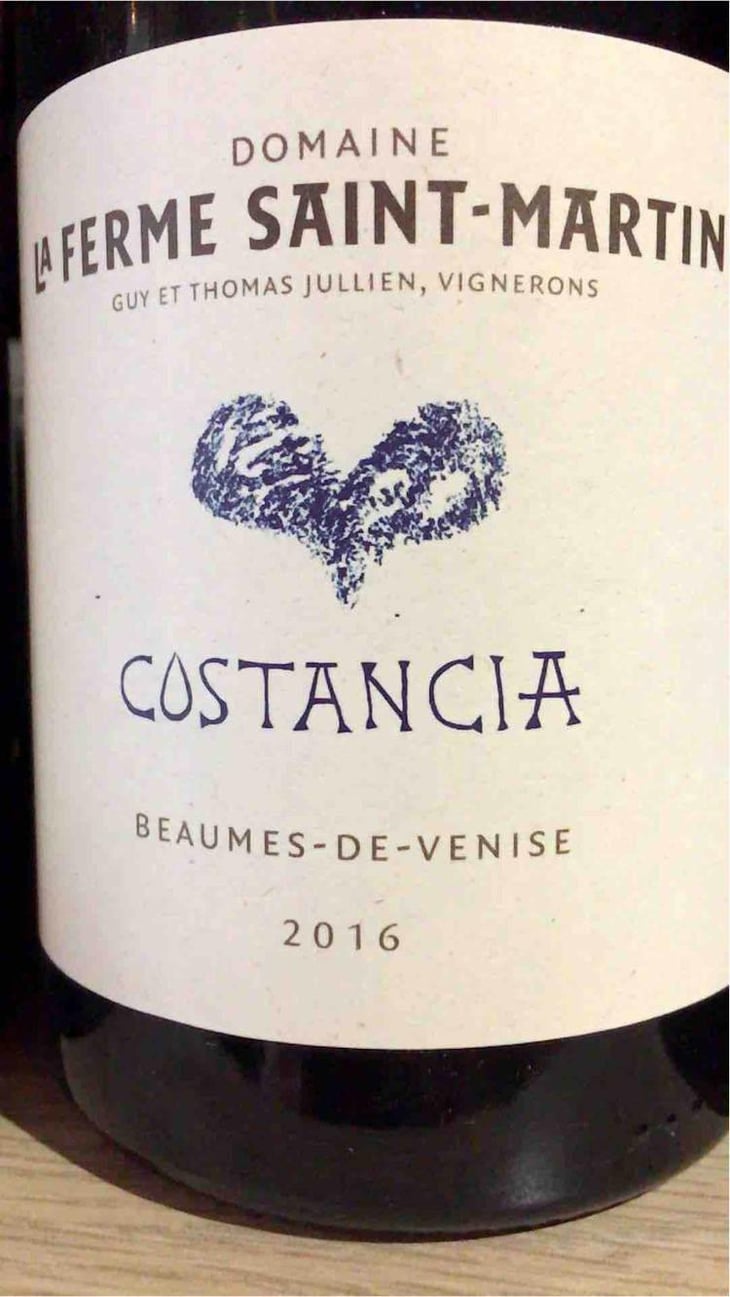 Costancia - La Ferme Saint-Martin - Les Vins de Thomas - Sophie & Thomas Jullien 