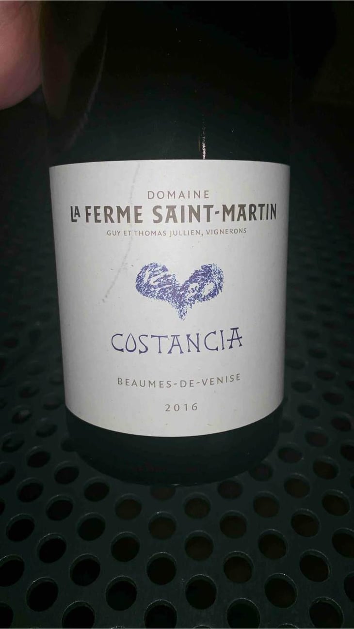 Costancia - La Ferme Saint-Martin - Les Vins de Thomas - Sophie & Thomas Jullien 