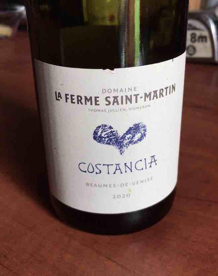 Costancia - La Ferme Saint-Martin - Les Vins de Thomas - Sophie & Thomas Jullien 
