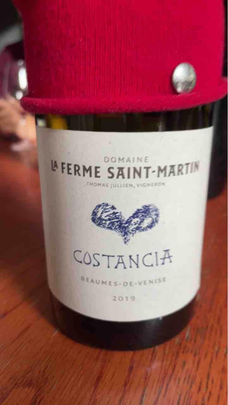 Costancia - La Ferme Saint-Martin - Les Vins de Thomas - Sophie & Thomas Jullien 