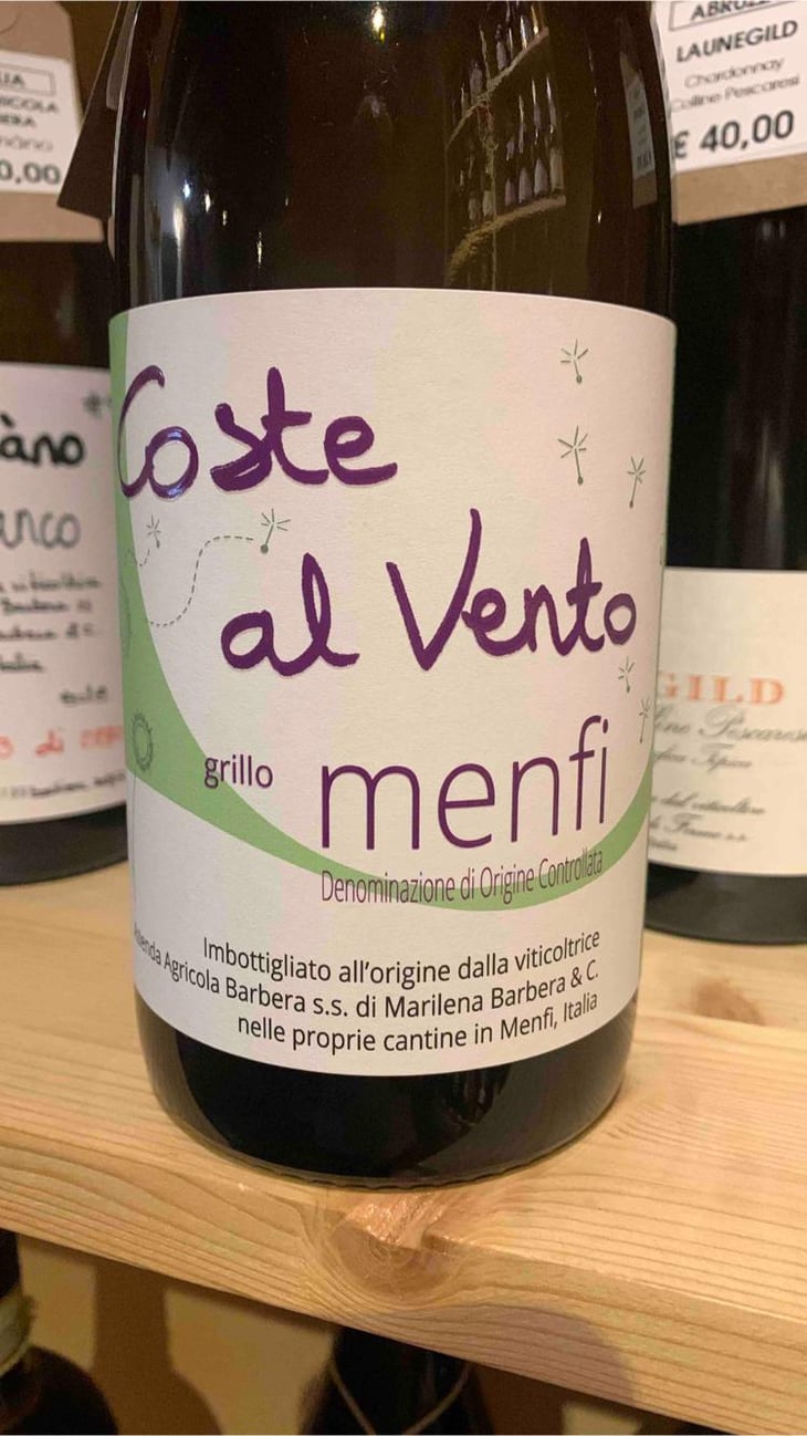 Coste al Vento - Cantine Barbera - Marilena Barbera -2021