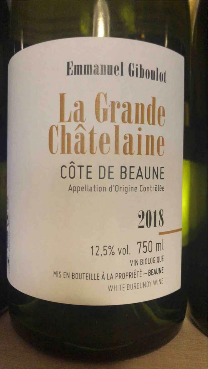 Côte-de-Beaune "La Grande Châtelaine" - Domaine Emmanuel Giboulot - Emmanuel Giboulot 