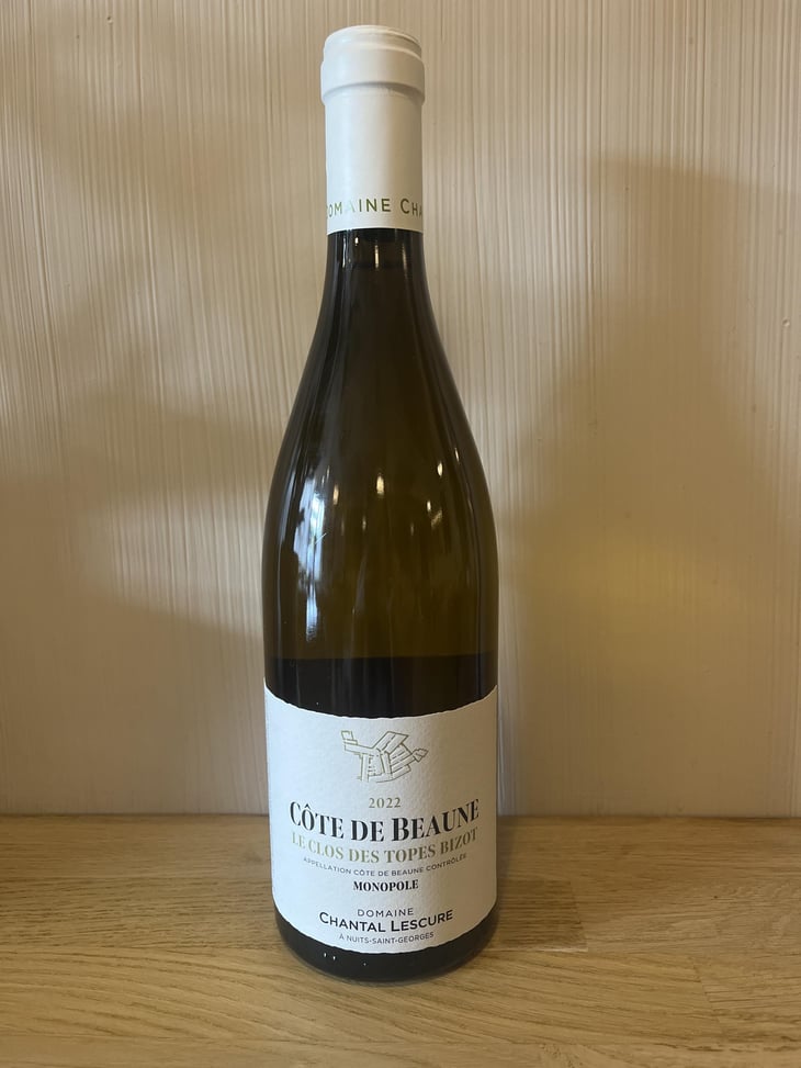 Le Clos des Topes Bizot Blanc - Chantal Lescure - François Chavériat -2022