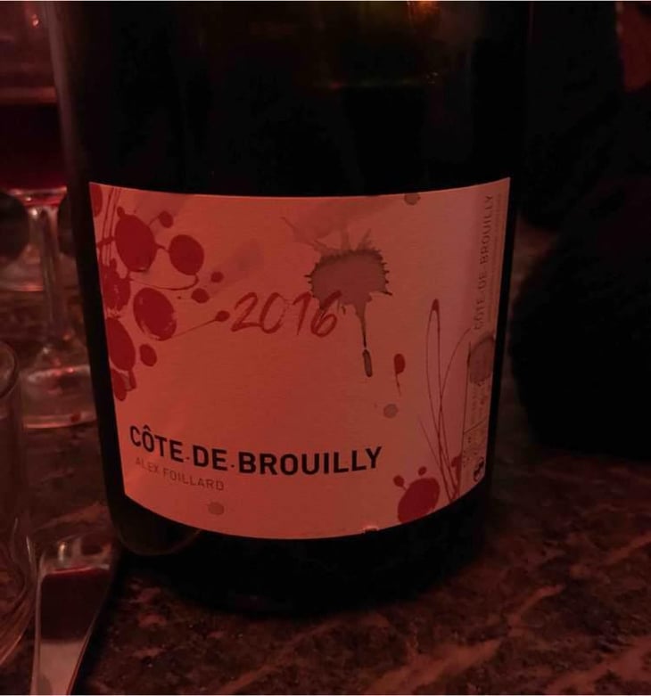 Côte de Brouilly - Alex Foillard - Alex Foillard 