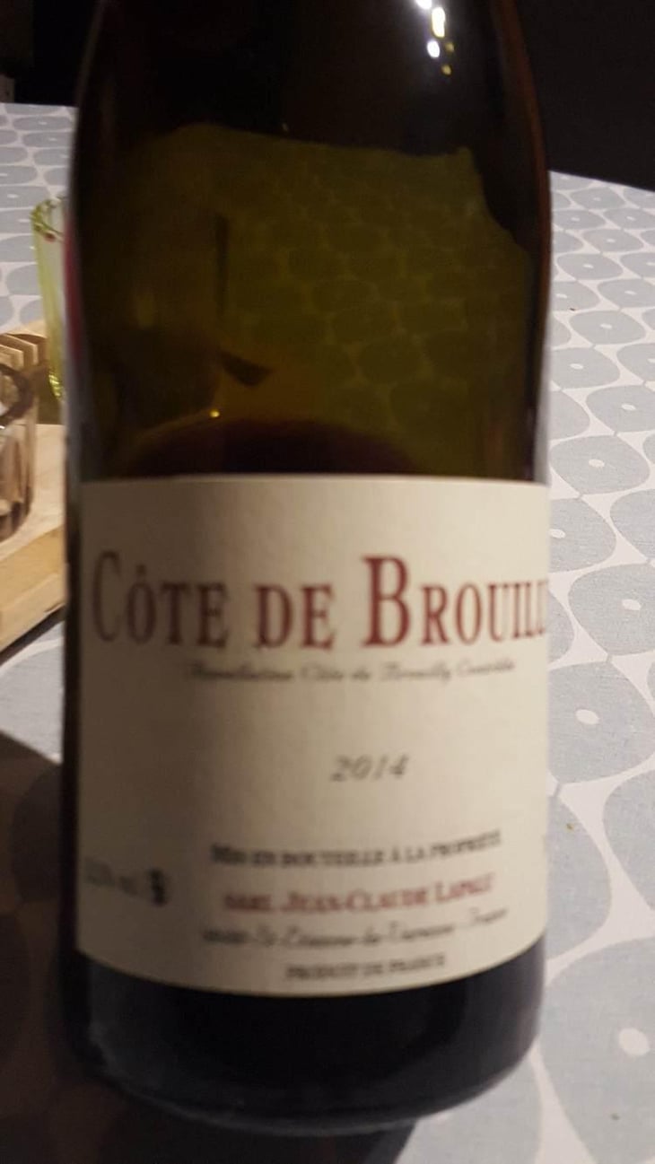 Côte de Brouilly - Jean-Claude Lapalu - Jean-Claude Lapalu 