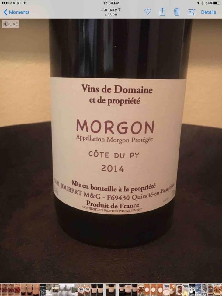 Côte du Py - Domaine Marcel Joubert - Carine Joubert 