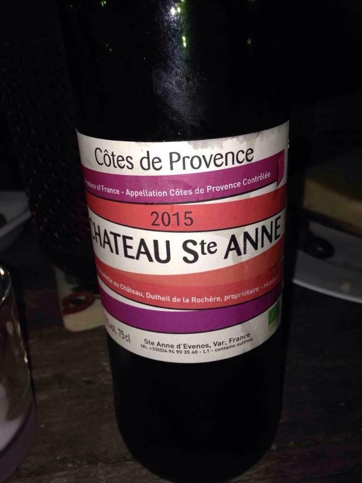 Côtes de Provence Rouge - Château Sainte Anne - Françoise & Jean-Baptiste Dutheil 
