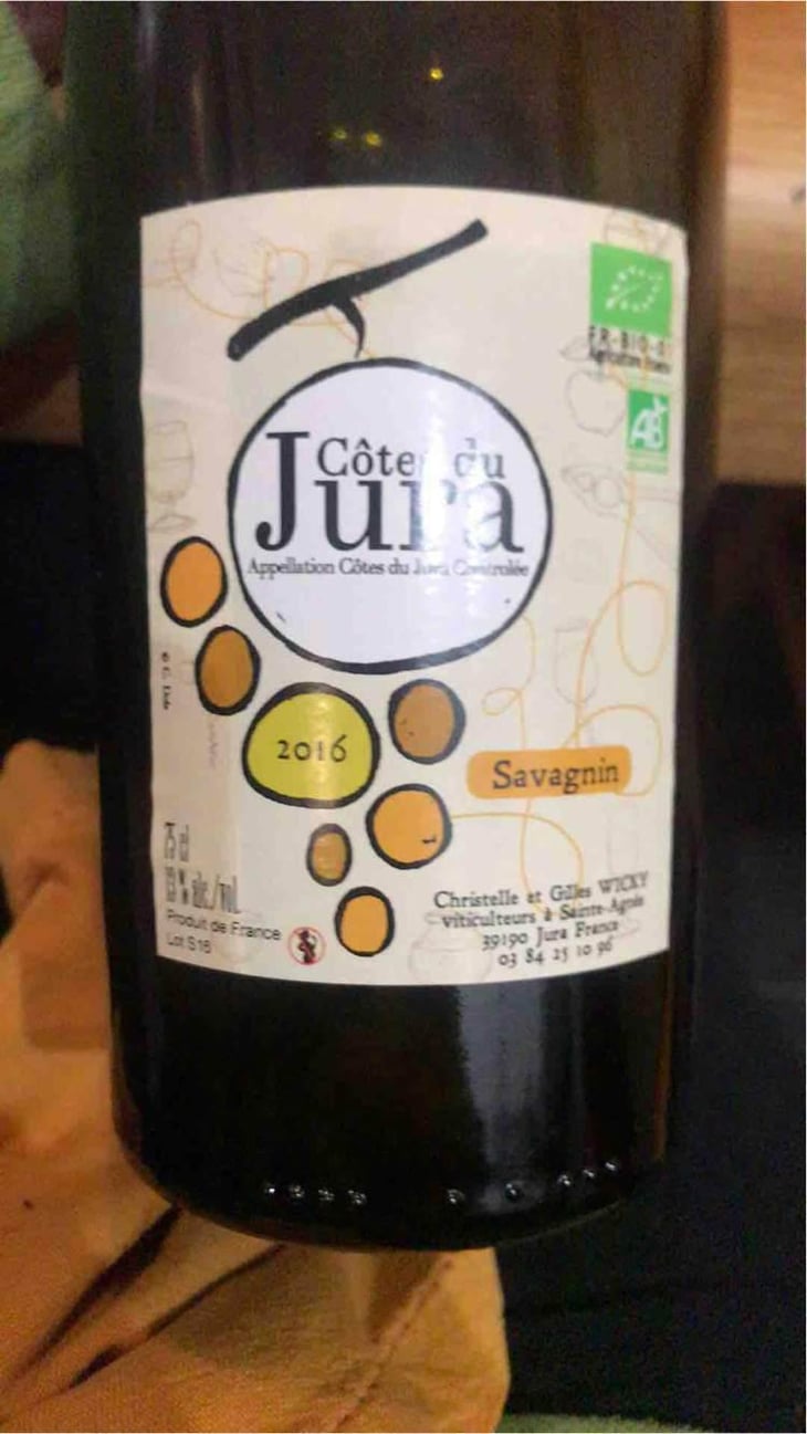 Côte du Jura Savagnin - Gilles Wicky - Christelle & Gilles Wicky 