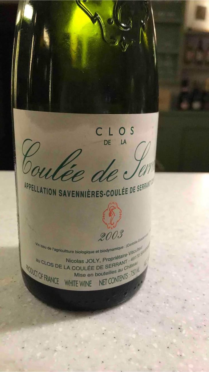Coulée de Serrant - Château de la Roche Aux Moines - Coulée de Serrant - Virginie & Nicolas Joly 