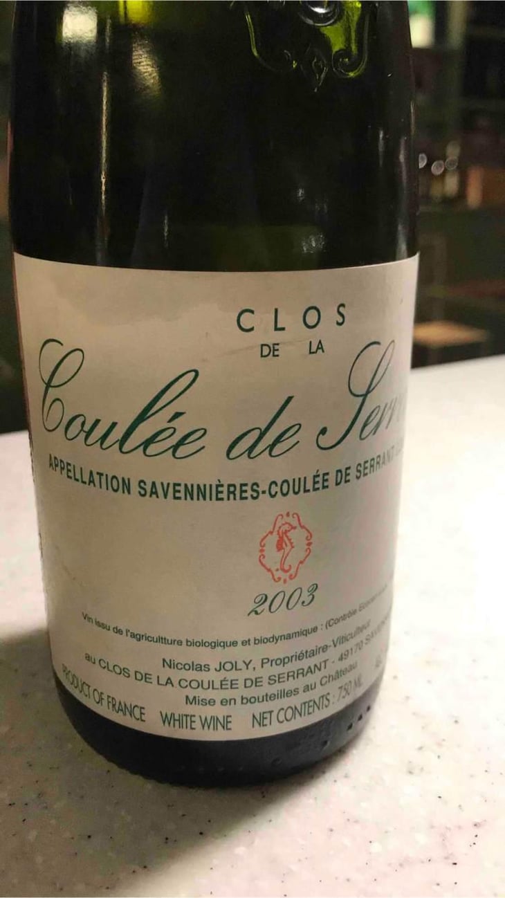 Coulée de Serrant - Château de la Roche Aux Moines - Coulée de Serrant - Virginie & Nicolas Joly 