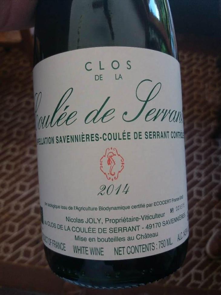 Coulée de Serrant - Château de la Roche Aux Moines - Coulée de Serrant - Virginie & Nicolas Joly 
