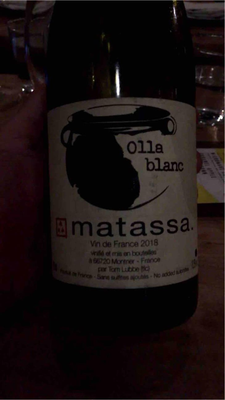 Olla Blanc - Domaine Matassa - Tom Lubbe 