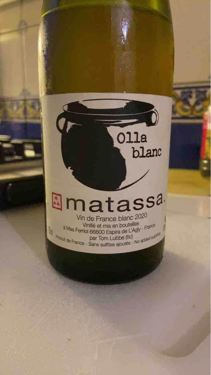 Olla Blanc - Domaine Matassa - Tom Lubbe 