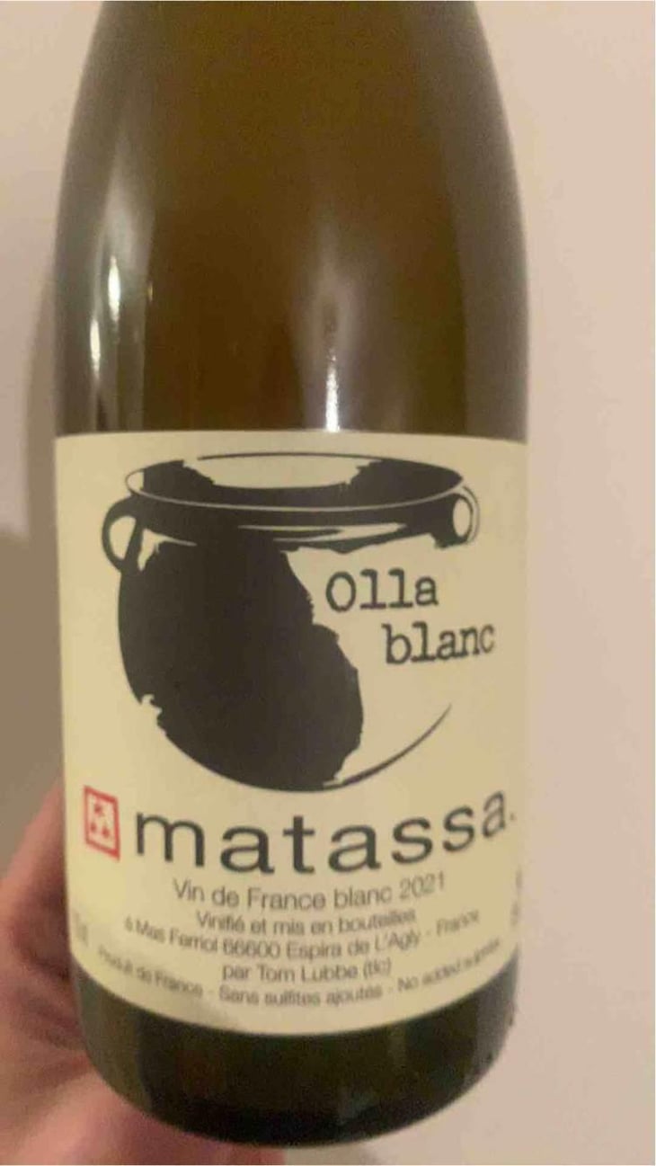 Olla Blanc - Domaine Matassa - Tom Lubbe 