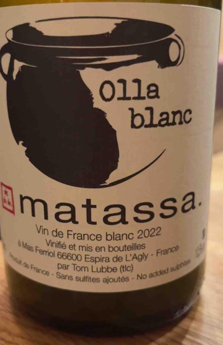 Olla Blanc - Domaine Matassa - Tom Lubbe 