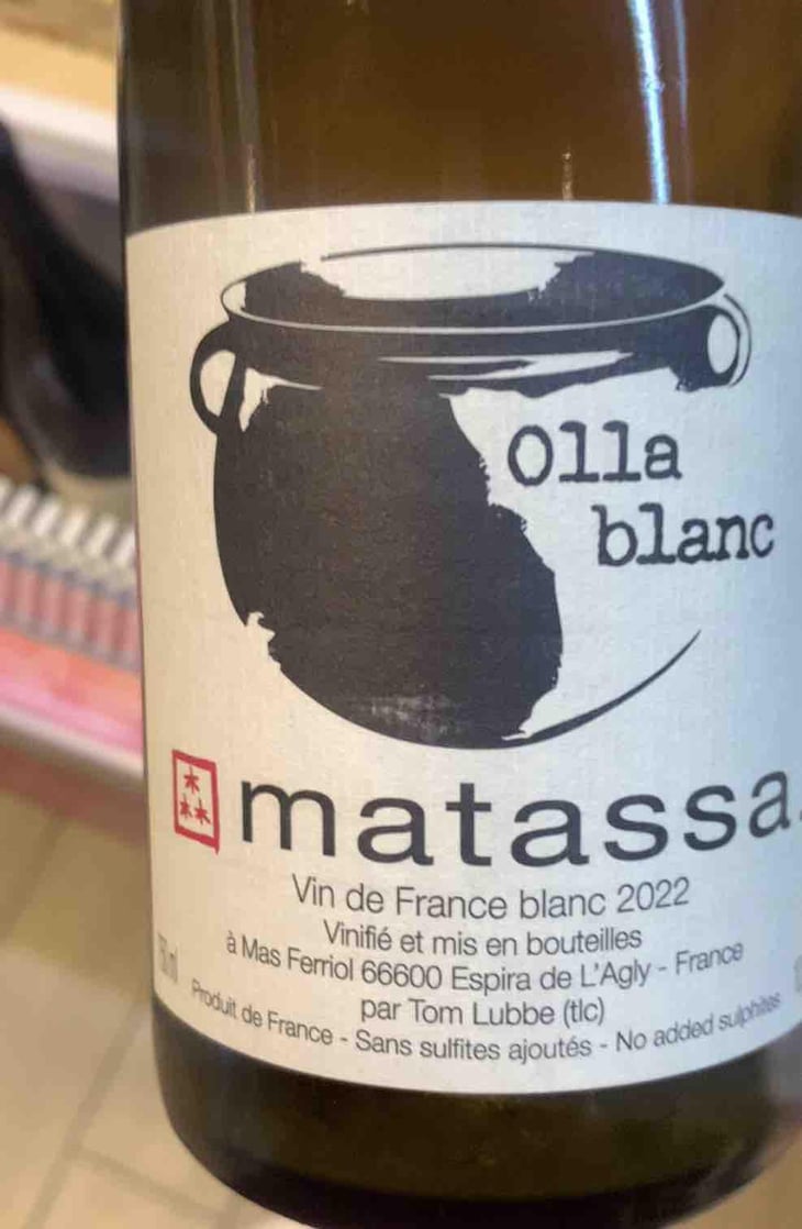 Olla Blanc - Domaine Matassa - Tom Lubbe 