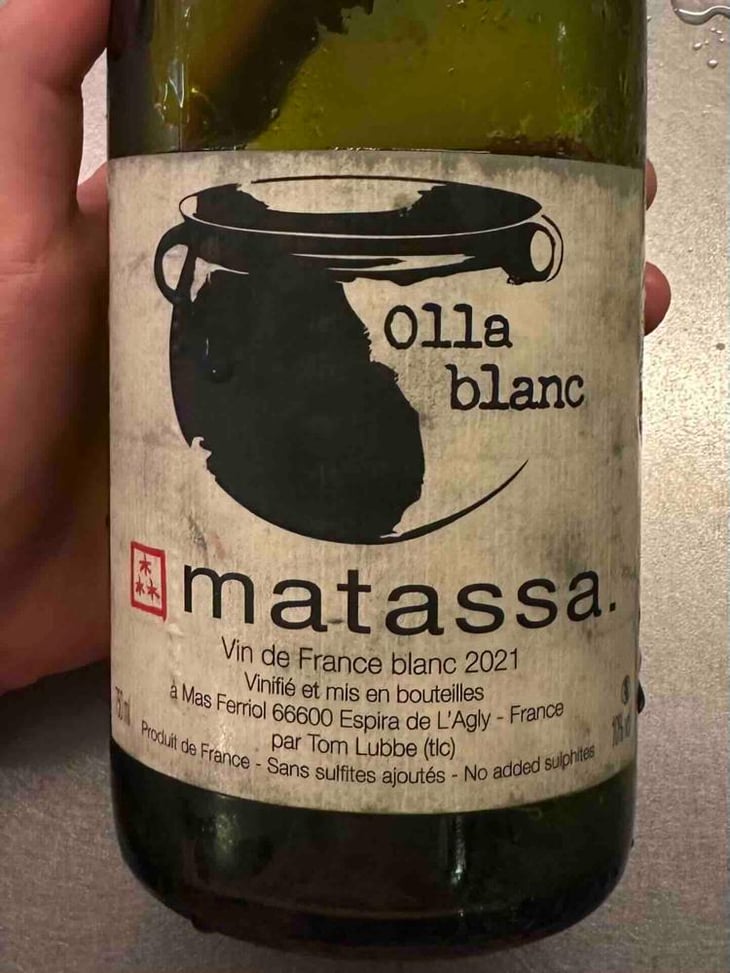 Olla Blanc - Domaine Matassa - Tom Lubbe 