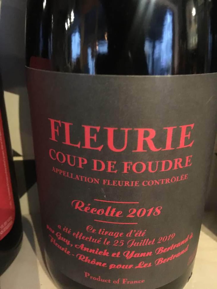 Coup de Foudre (Fleurie) - Les Bertrand - Guy, Annick & Yann Bertrand 