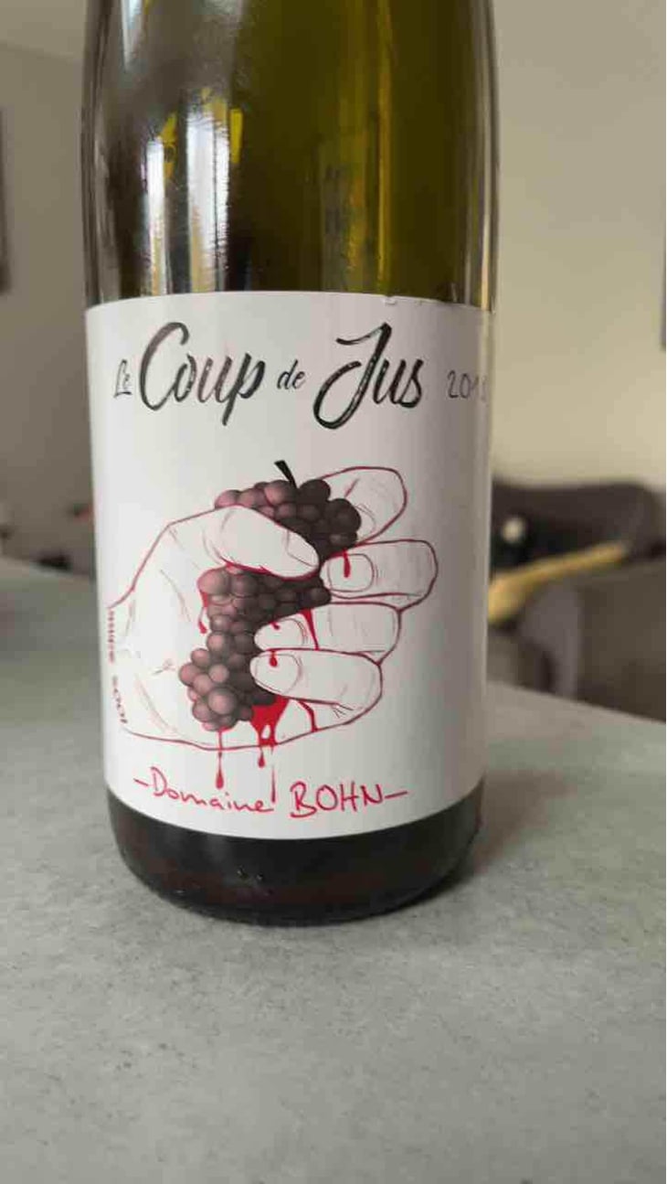 Coup de jus - Domaine Bohn - Bernard & Arthur Bohn -2020